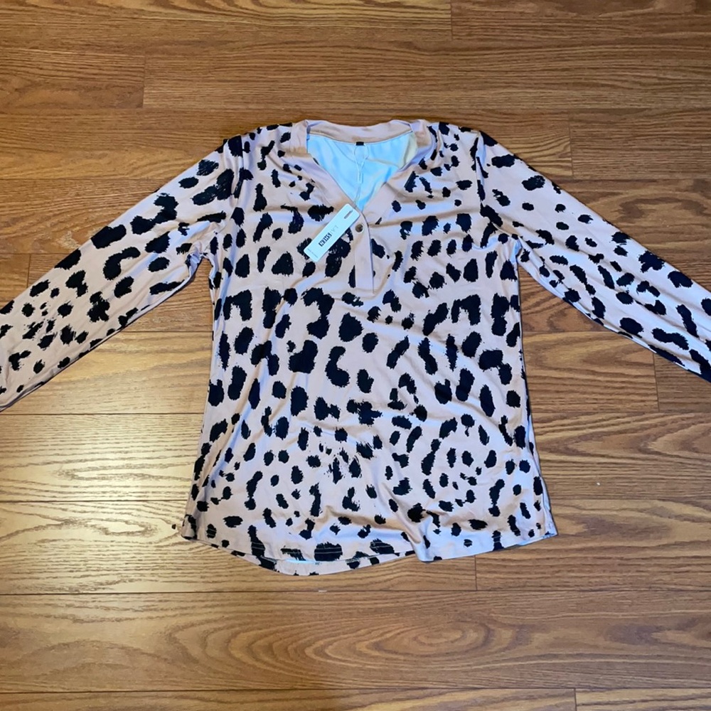 NEW LAISHEN Long Sleeve V-Neck